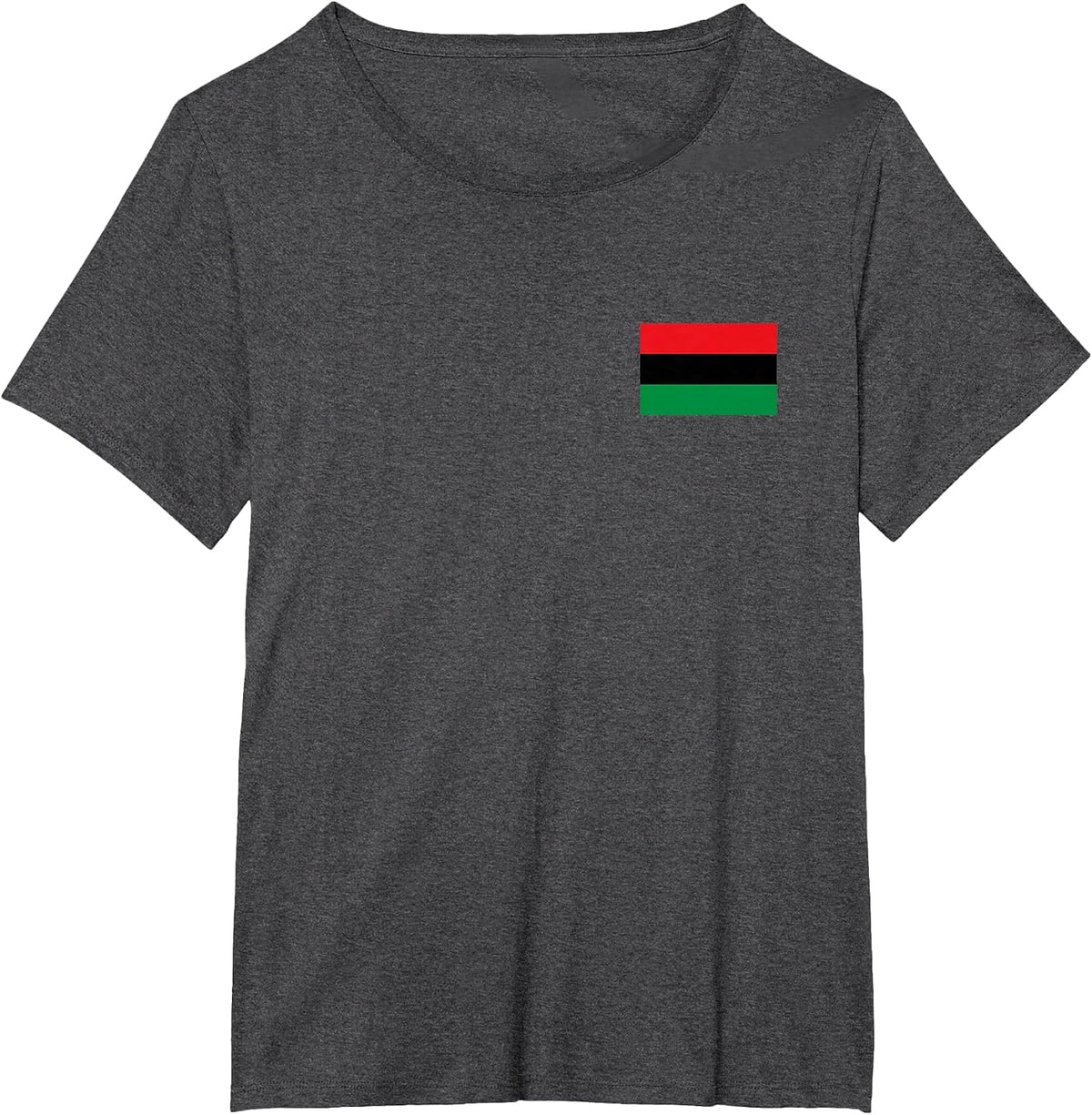 PAN African Flag Black Liberation Banner Black Pride T-Shirt - Dark Heather Grey