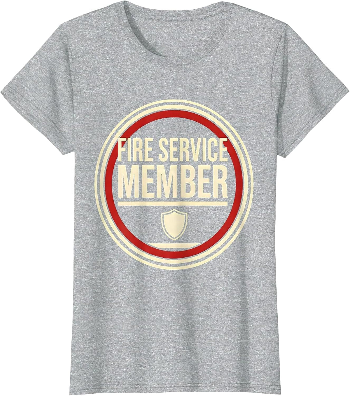 Women's Fire Service Member Funny Firefighter Pride Occupation Humor T-Shirt - Heather Grey