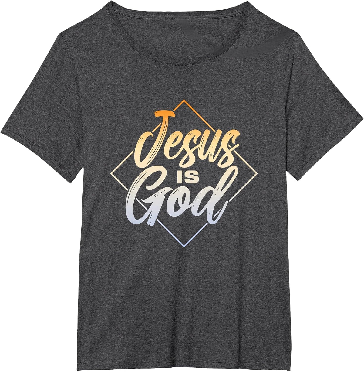 Jesus is God | Religion Believer Faith | Prayer Church T-Shirt - Dark Heather Grey