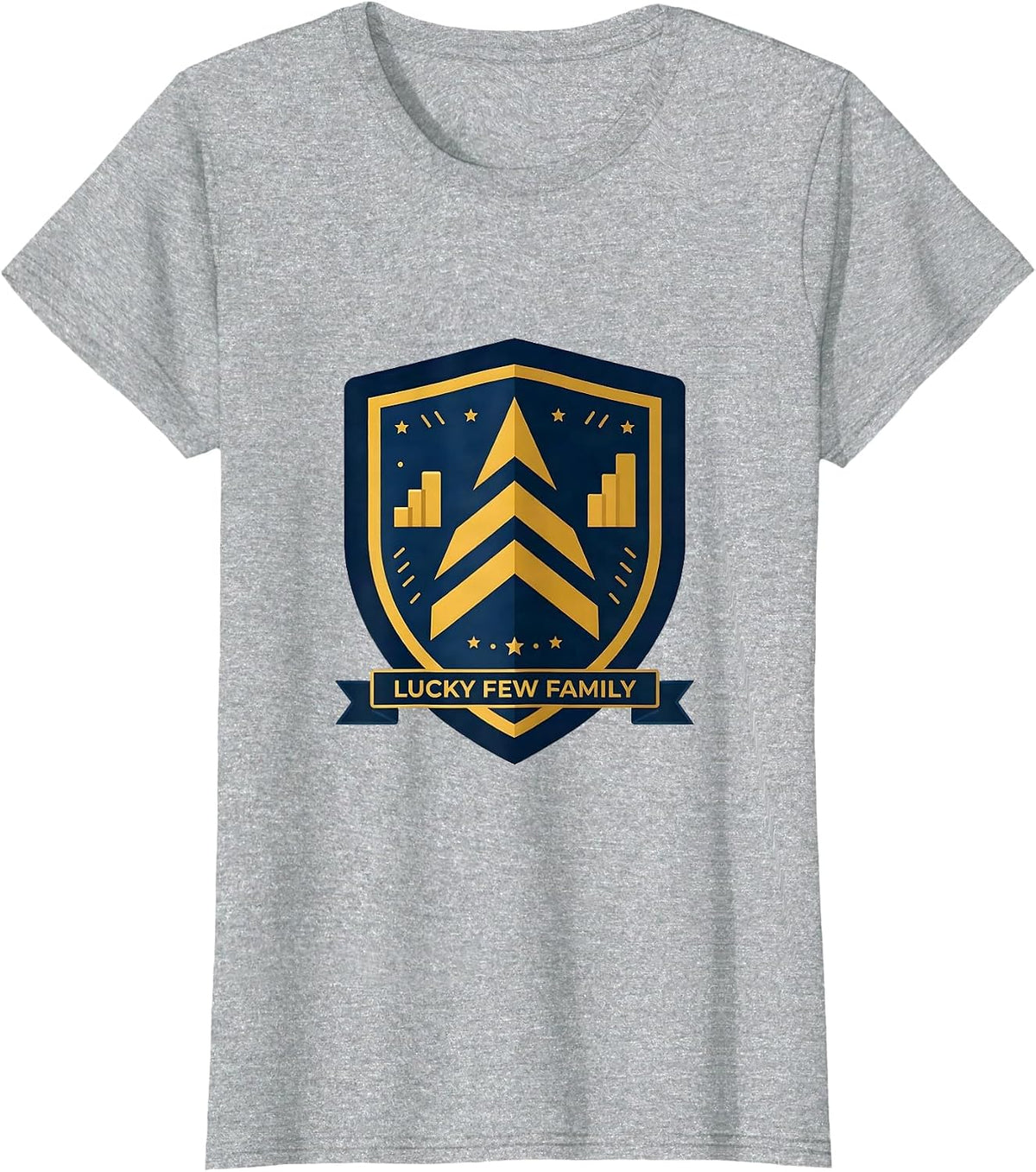 Women's Lucky Few Family Down Syndrome Awareness Mom Family Support T-Shirt - Heather Grey