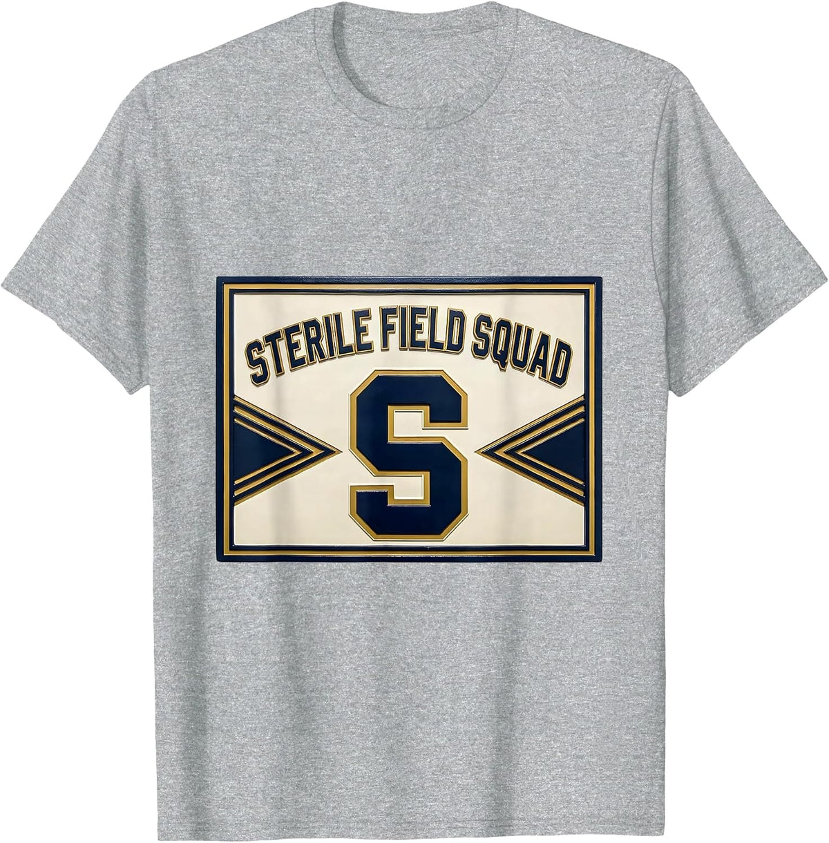 Men's Sterile Field Squad Sports Surgical Tech Scrub Tech Pride T-Shirt - Heather Grey