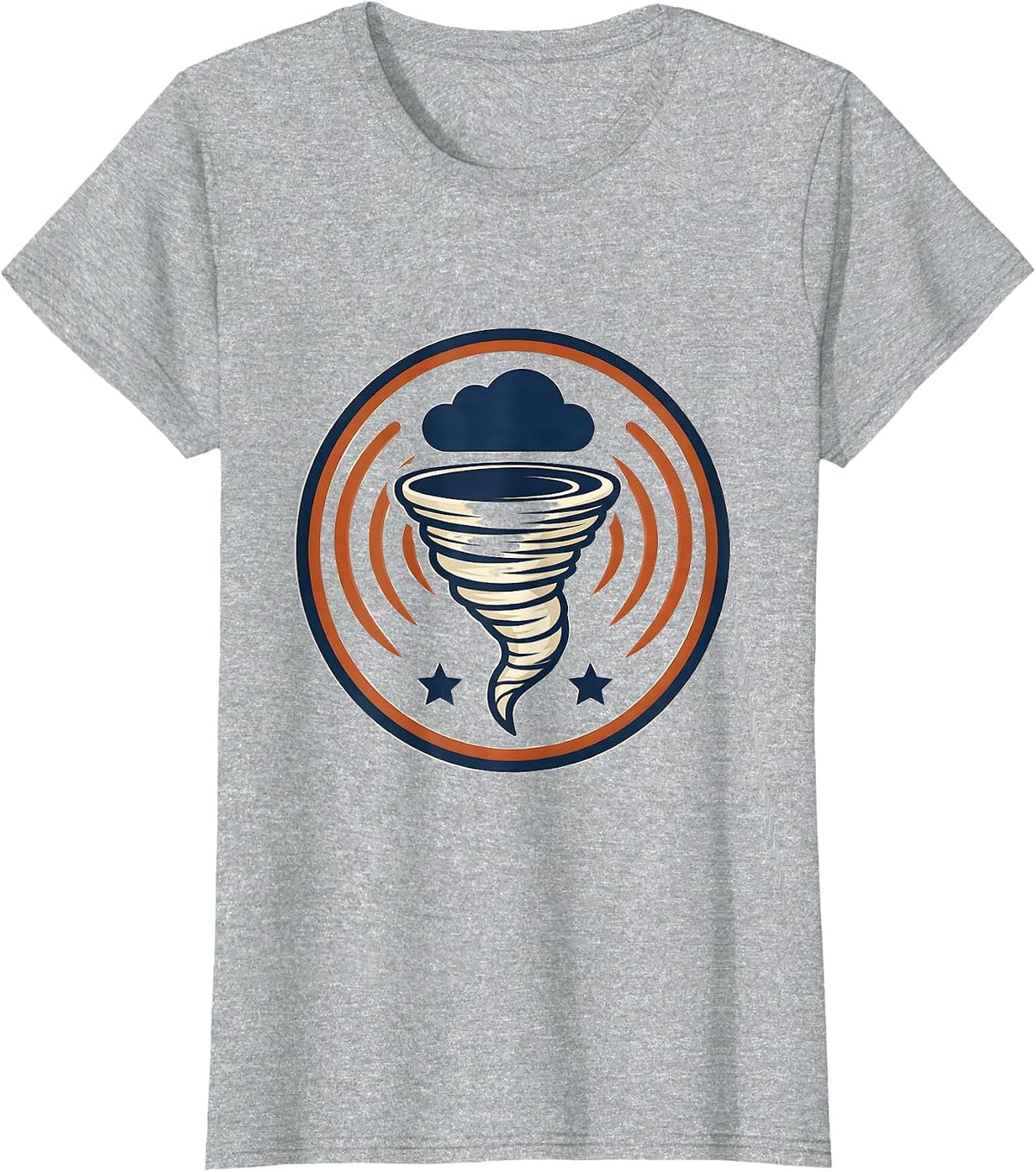 Women's Cheerful Tornado Weather Storm Chaser Meteorology Humor T-Shirt - Heather Grey