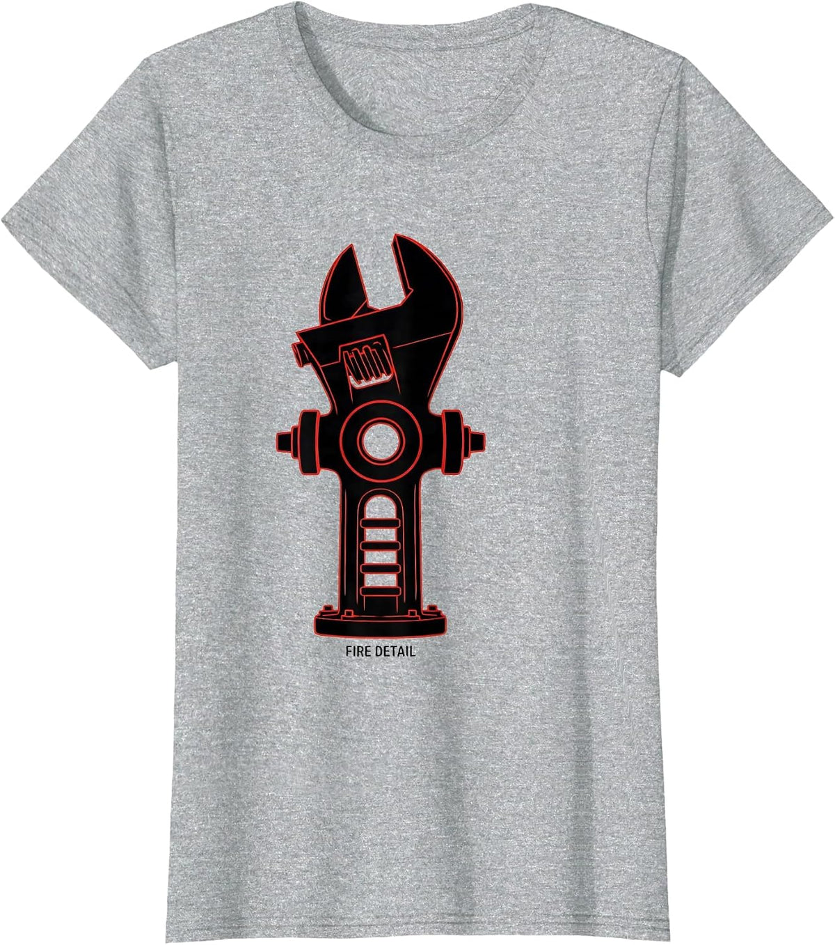 FIRE DETAIL Swiss International Firefighter Department Pride T-Shirt - Heather Grey