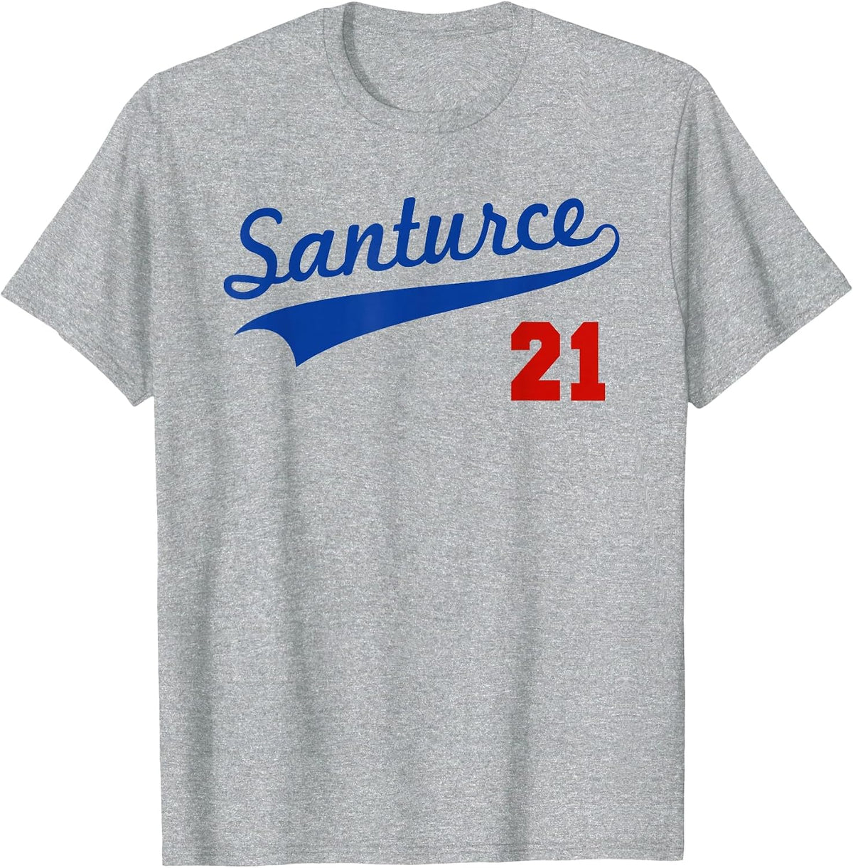 Santurce 21 Puerto Rico Baseball Boricua Men Women T-Shirt - Heather Grey