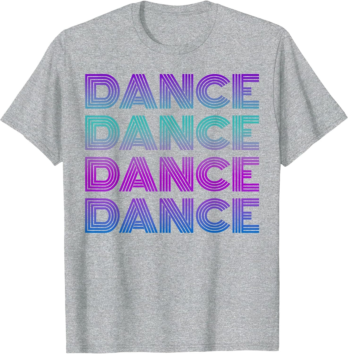 Retro Dance I Love Dancing Dancer Teen Student Dance Teacher T-Shirt - Heather Grey