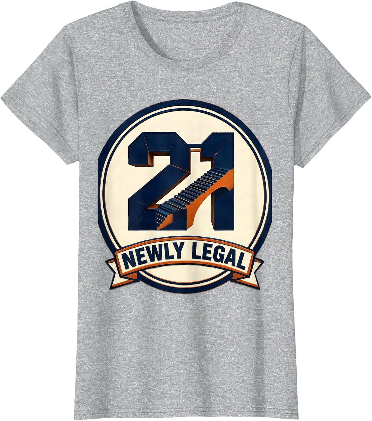 Women's Newly Legal Funny 21st Birthday Buy Me A Drink Party Humor T-Shirt - Heather Grey