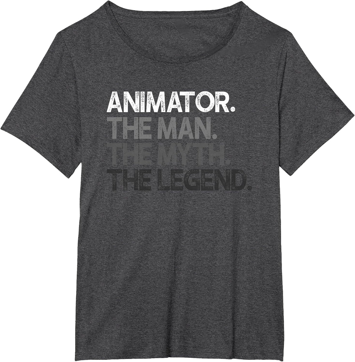 Animator The Man Myth Legend Design T-Shirt - Dark Heather Grey
