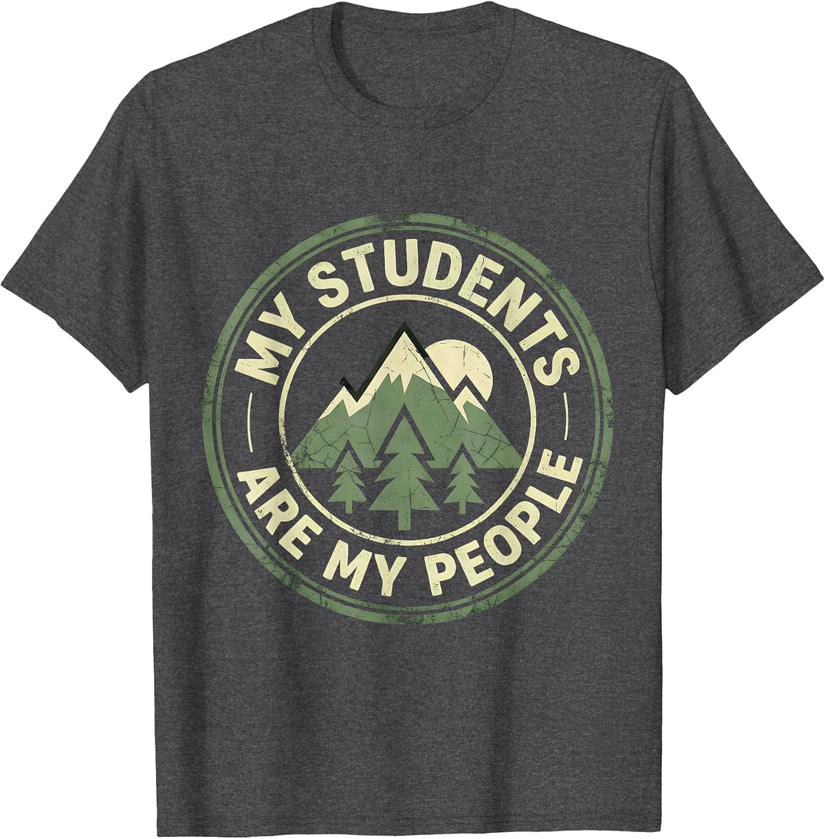 My Students Are My People 5th Grade Teacher T-Shirt - Dark Heather Grey