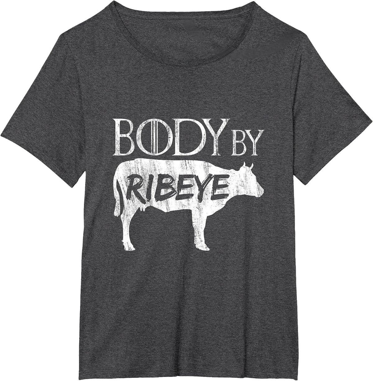 Ribeye Carnivore Diet T-Shirt Body T-Shirt - Dark Heather Grey