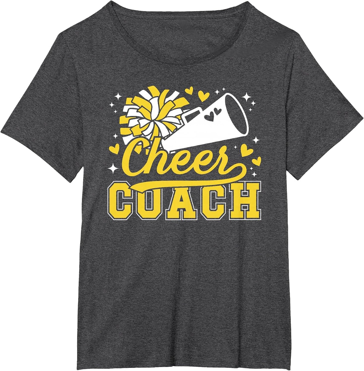 Cheer Coach Cheerleading Coach Appreciation T-Shirt - Dark Heather Grey