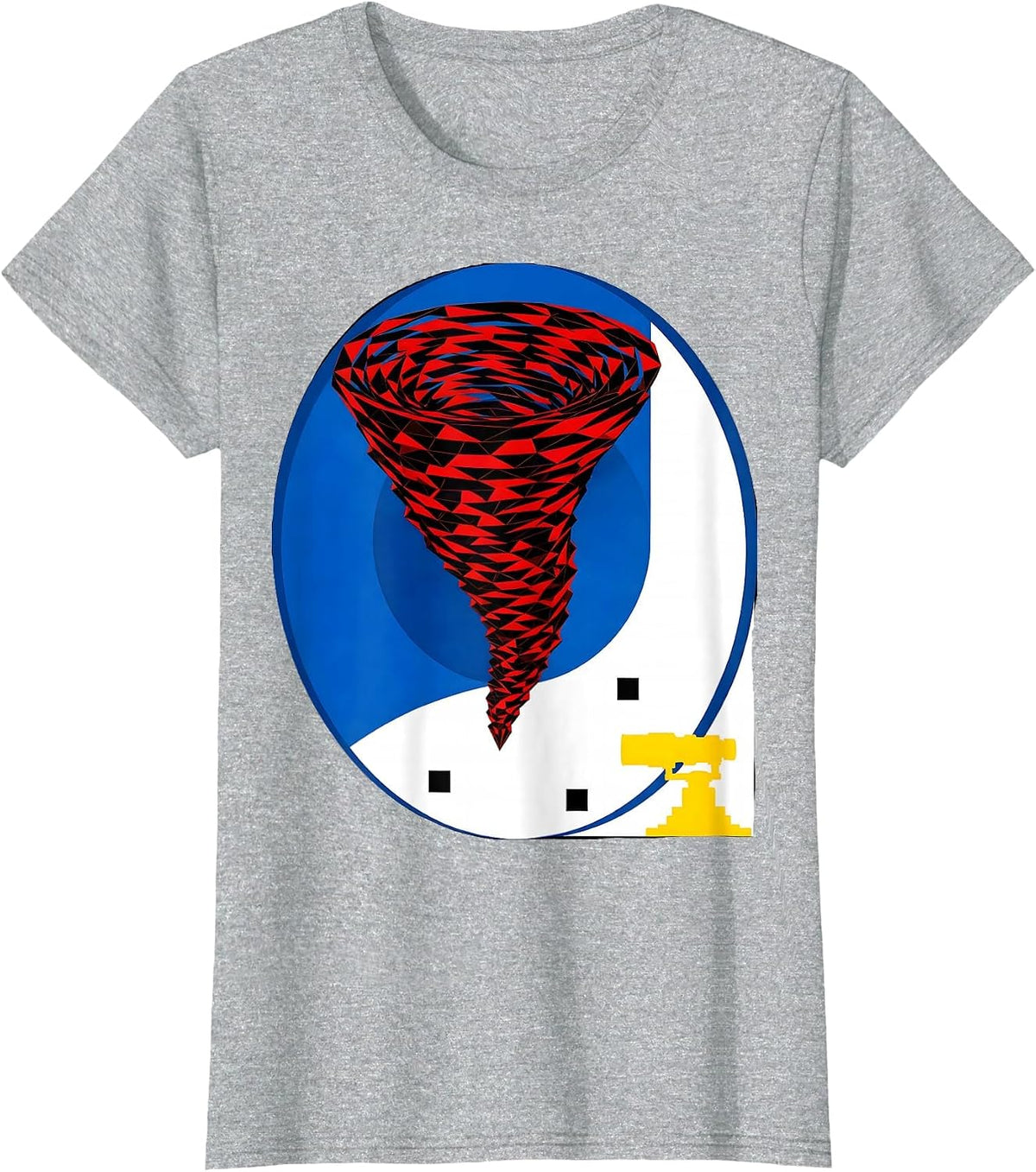 Tornado Radar Storm Chaser Meteorology Humor T-Shirt - Heather Grey