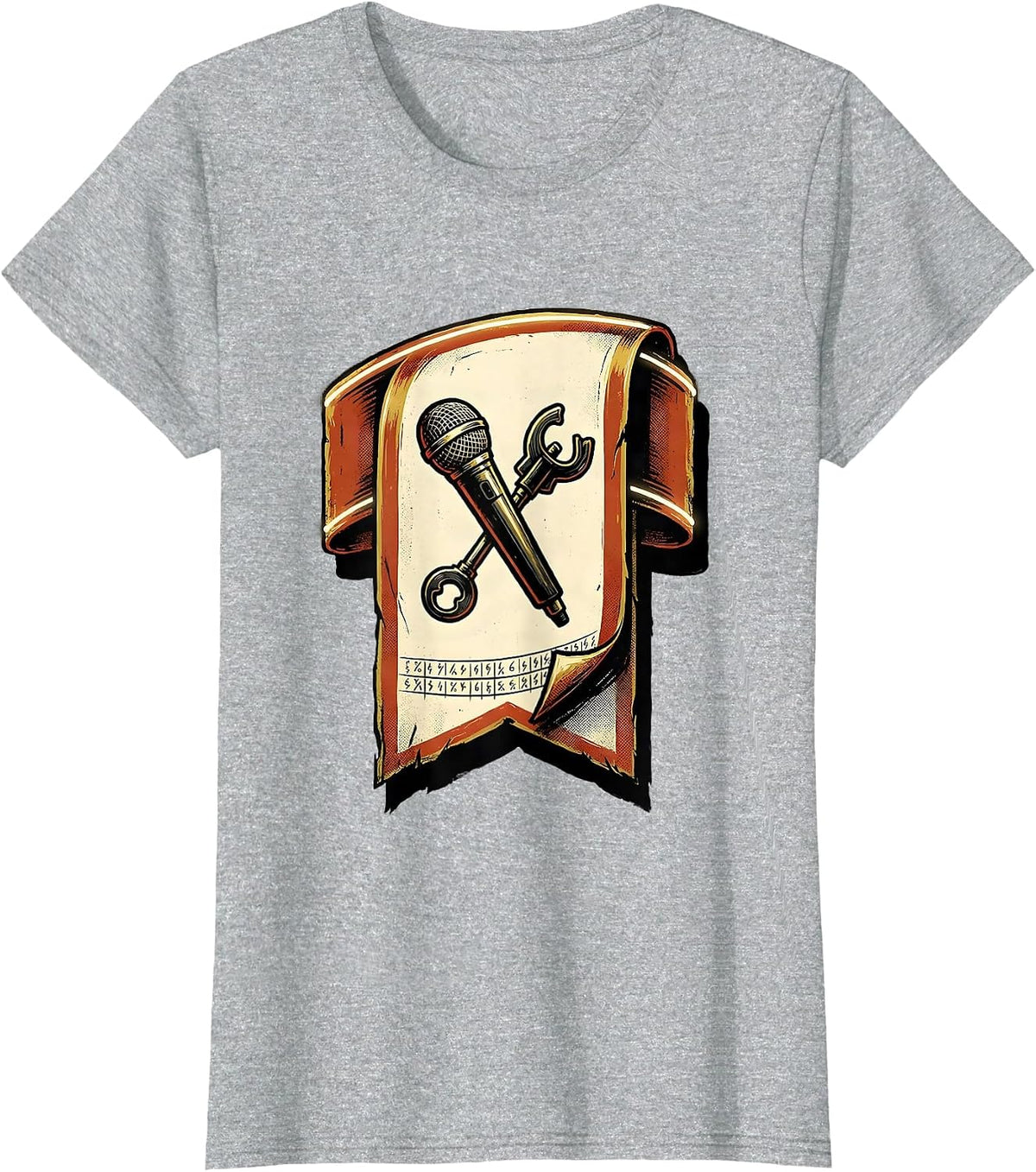 Women's Ham Radio Operator Hobbyist Humor Sign Painter Showcard T-Shirt - Heather Grey