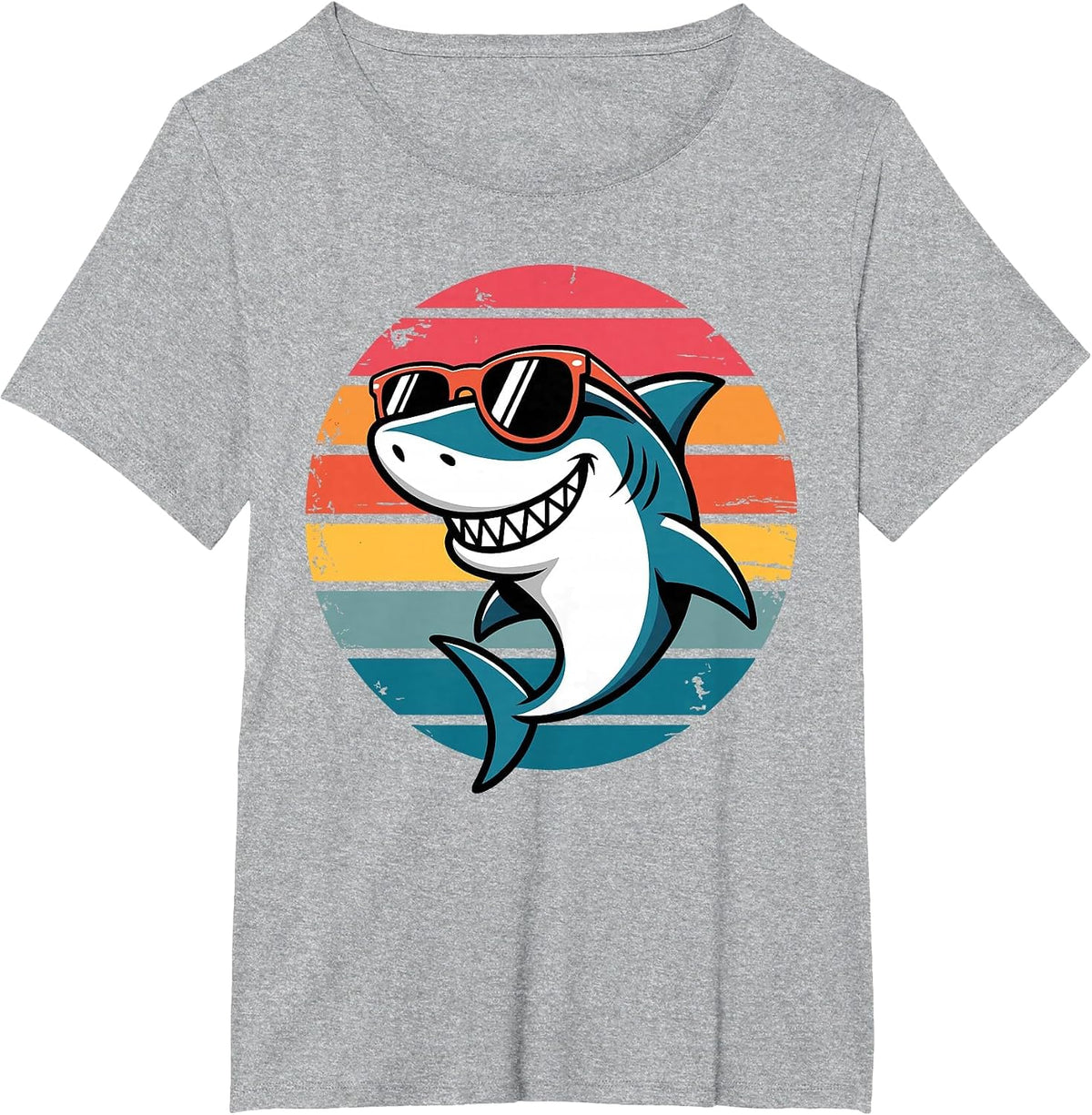 Cool Shark Costume for Men Women Kid Great White Shark Lover T-Shirt - Heather Grey