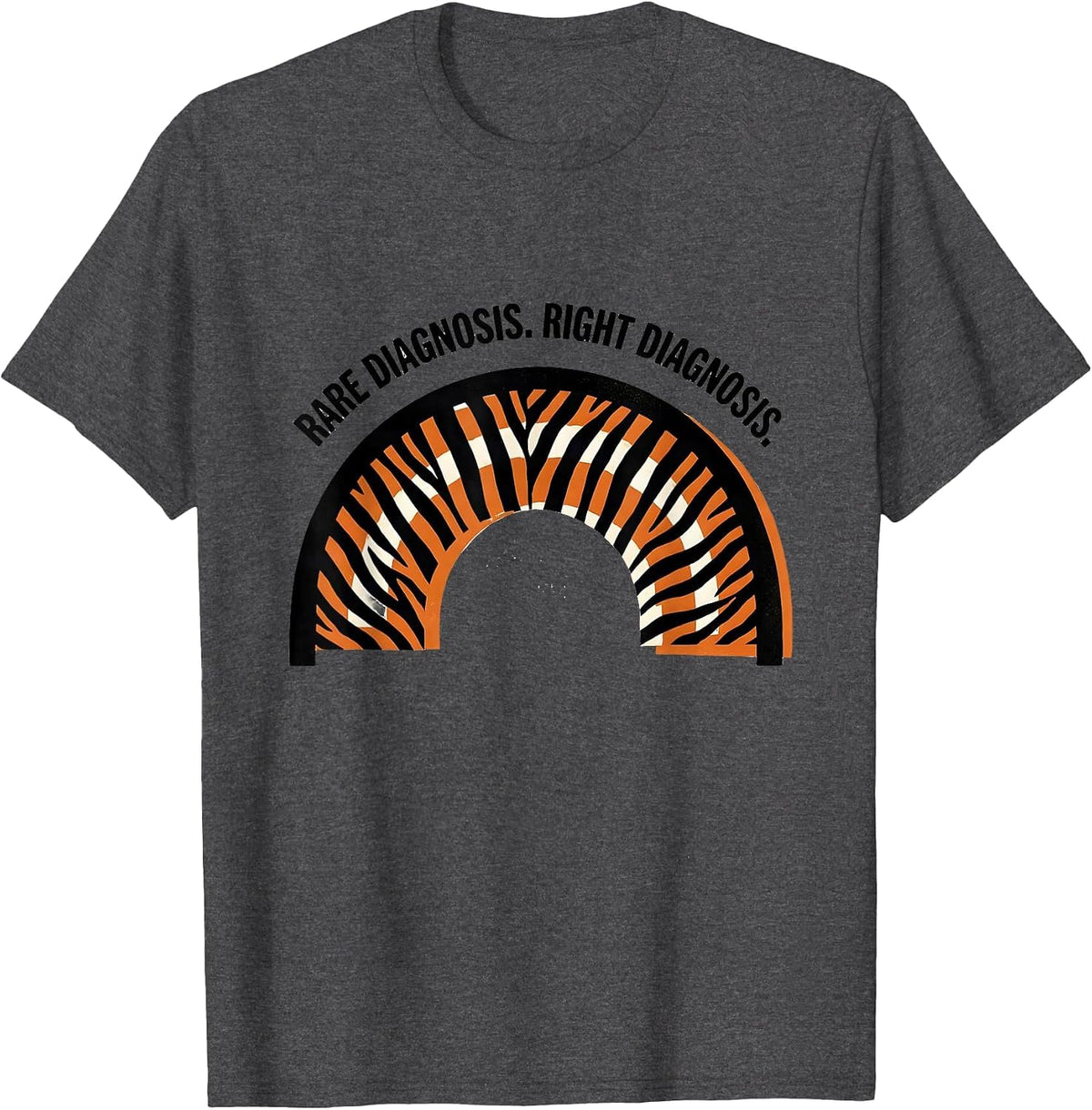 Men's Rare Diagnosis Right Diagnosis EDS Down Syndrome Awareness T-Shirt - Dark Heather Grey