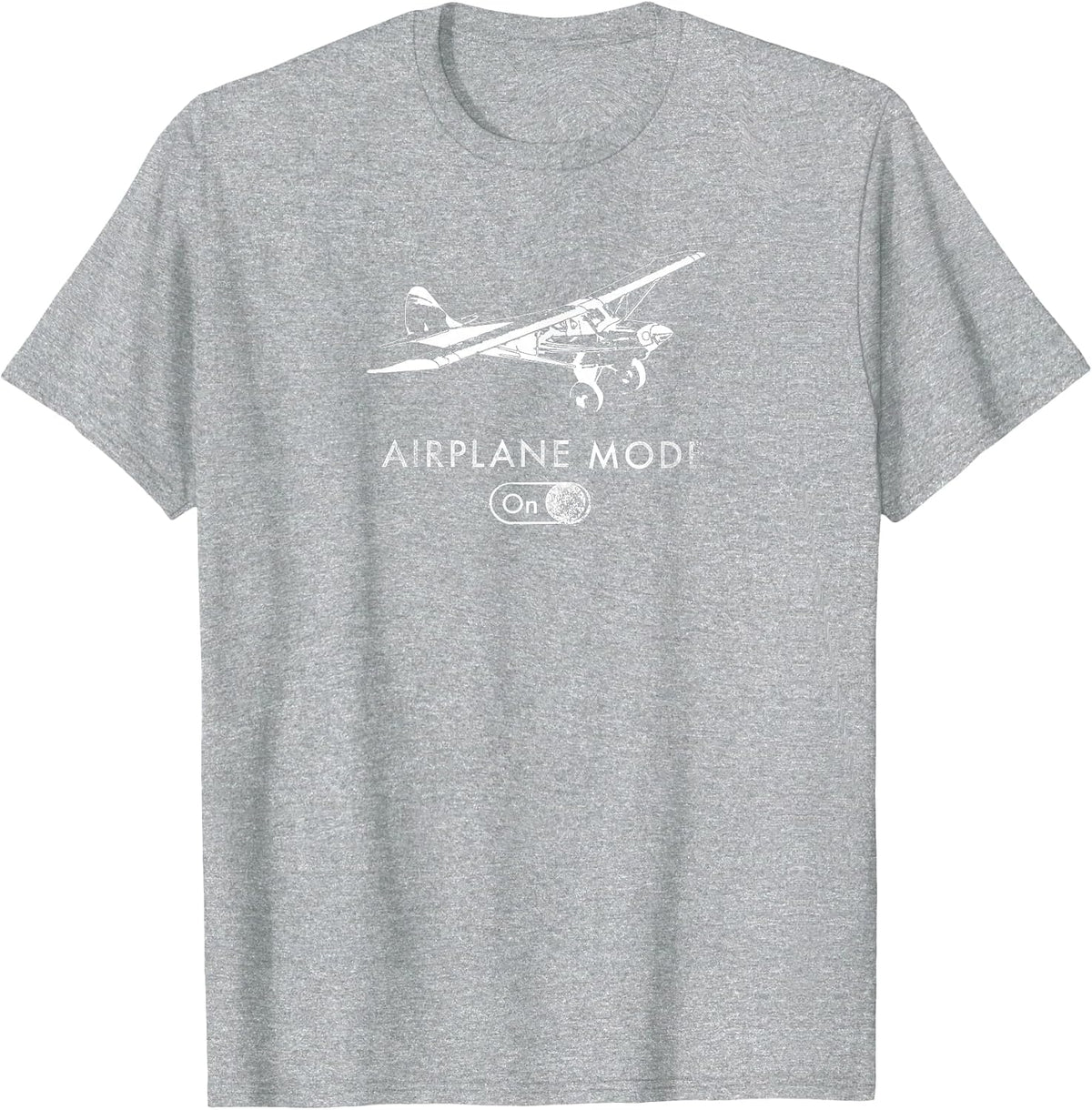 Airplane Mode On Pilot Super Bush Cub T-Shirt T-Shirt - Heather Grey