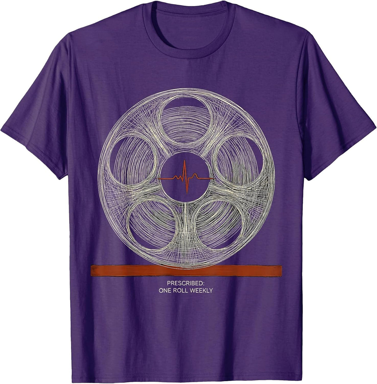 Prescribed One Roll Weekly Film Reel Photography Hobbyist T-Shirt - Purple