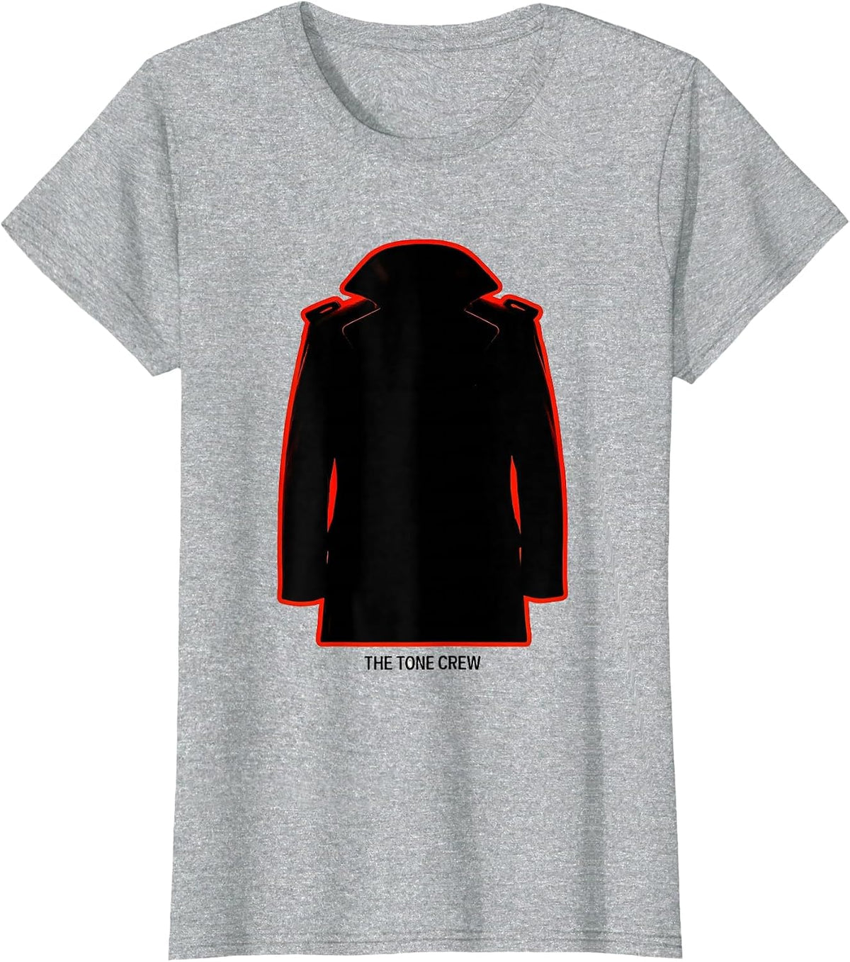 Women's THE TONE CREW Firefighter Tribute Crew Gift T-Shirt - Heather Grey