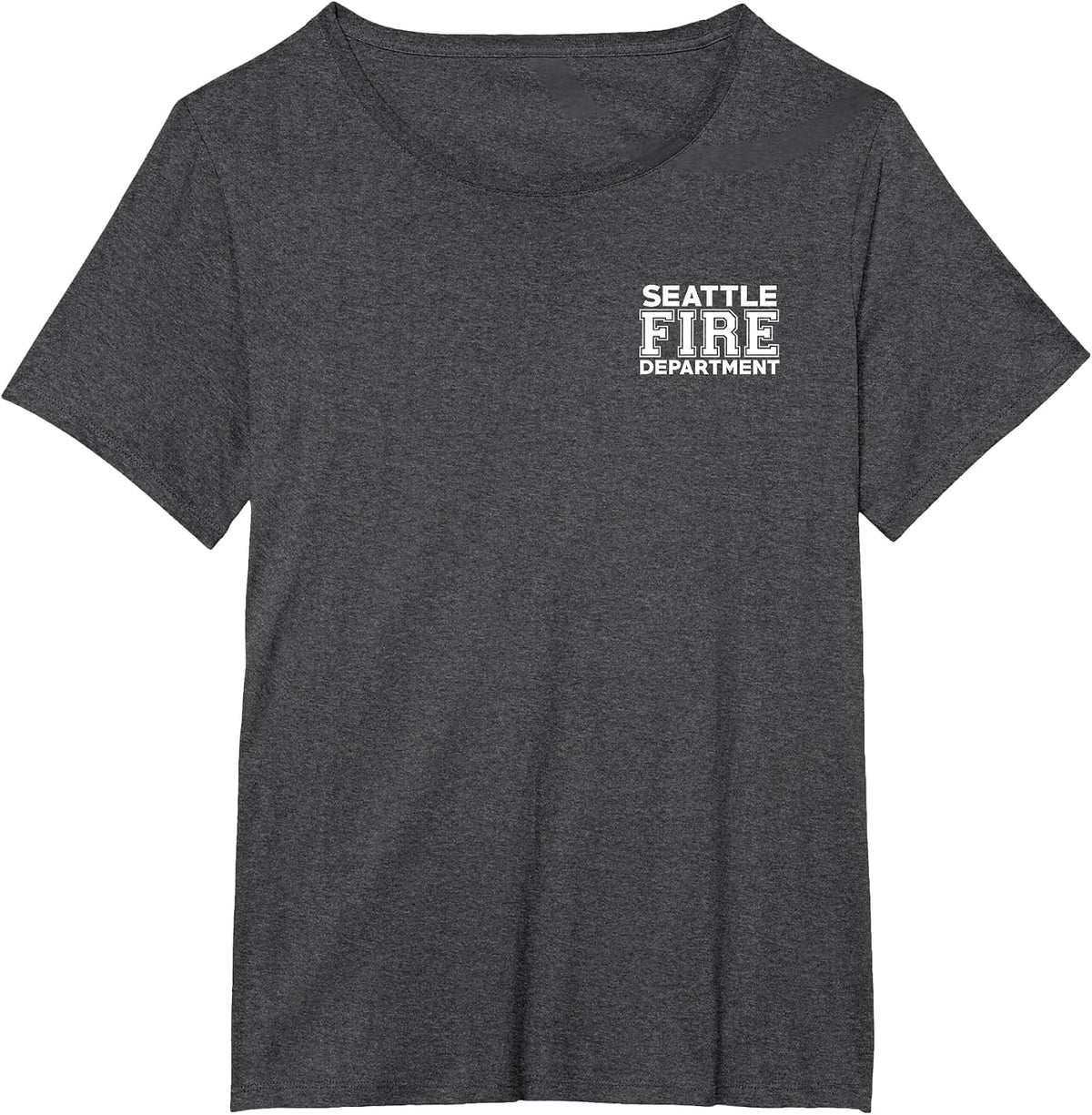 City of Seattle Fire Rescue Washington Firefighter T-Shirt T-Shirt - Dark Heather Grey