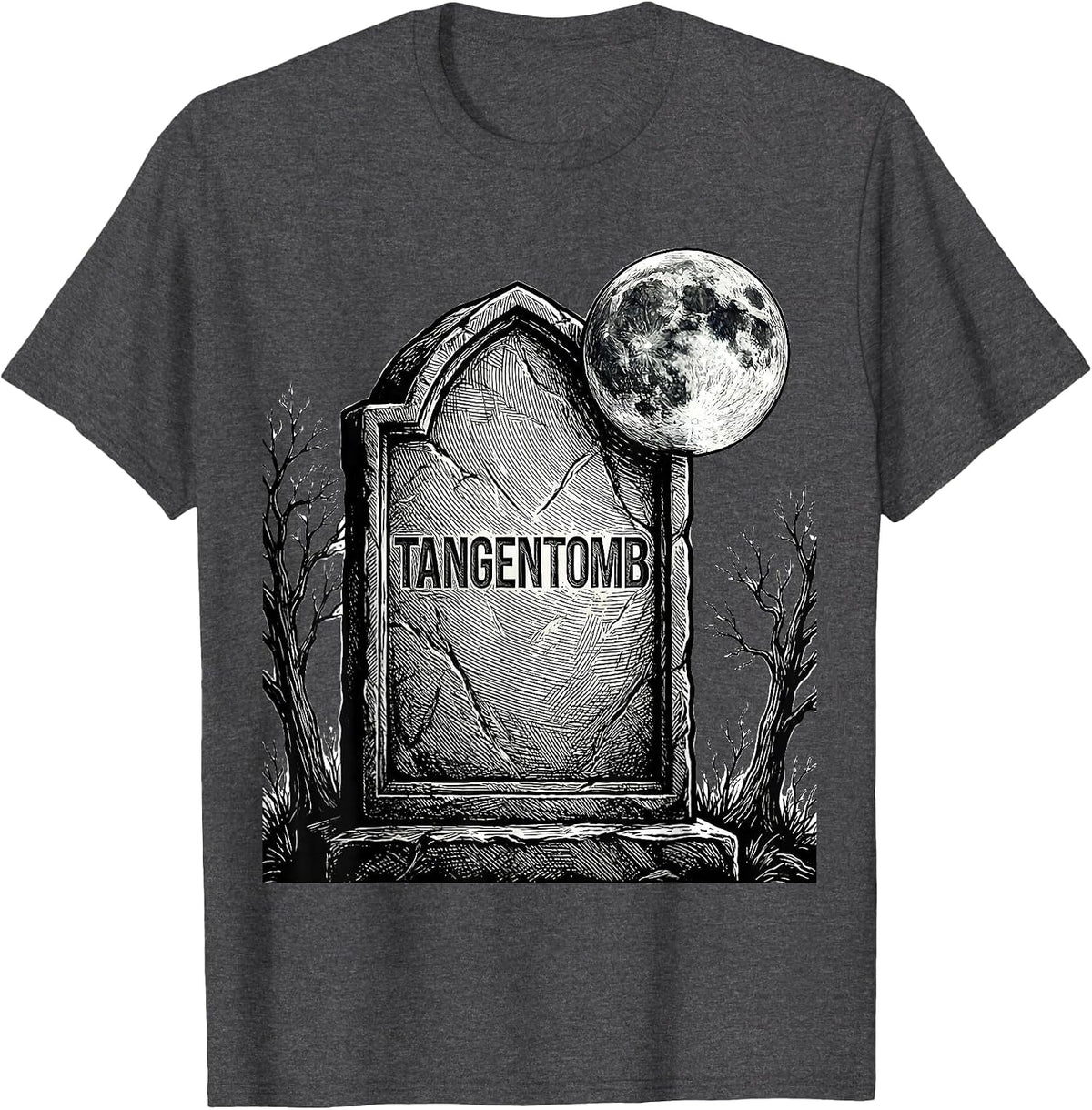 Tangentomb Math Teacher Halloween Costume Substitue T-Shirt - Dark Heather Grey