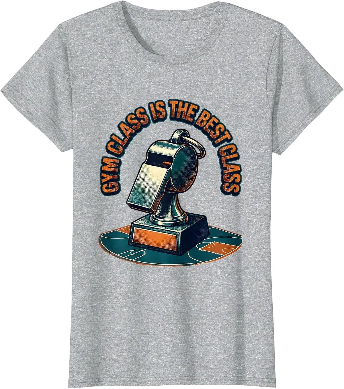 Women's Gym Class Is The Best Class Funny PE Teacher Back To School T-Shirt - Heather Grey