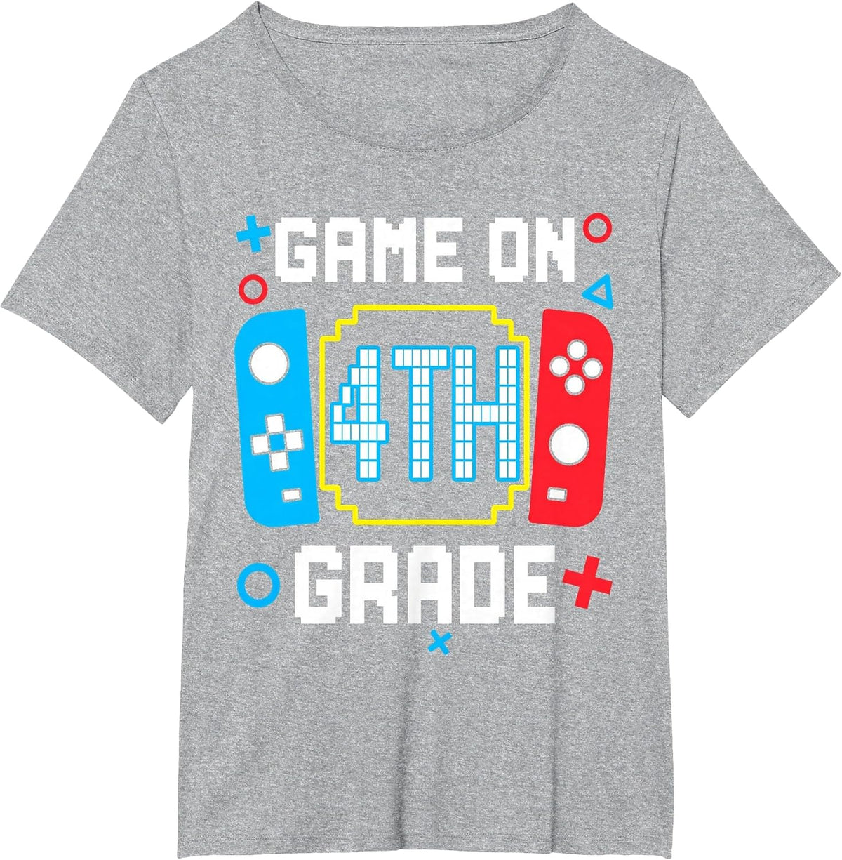 4th Grade for Boys Back to School First Day of Fourth Grade T-Shirt - Heather Grey