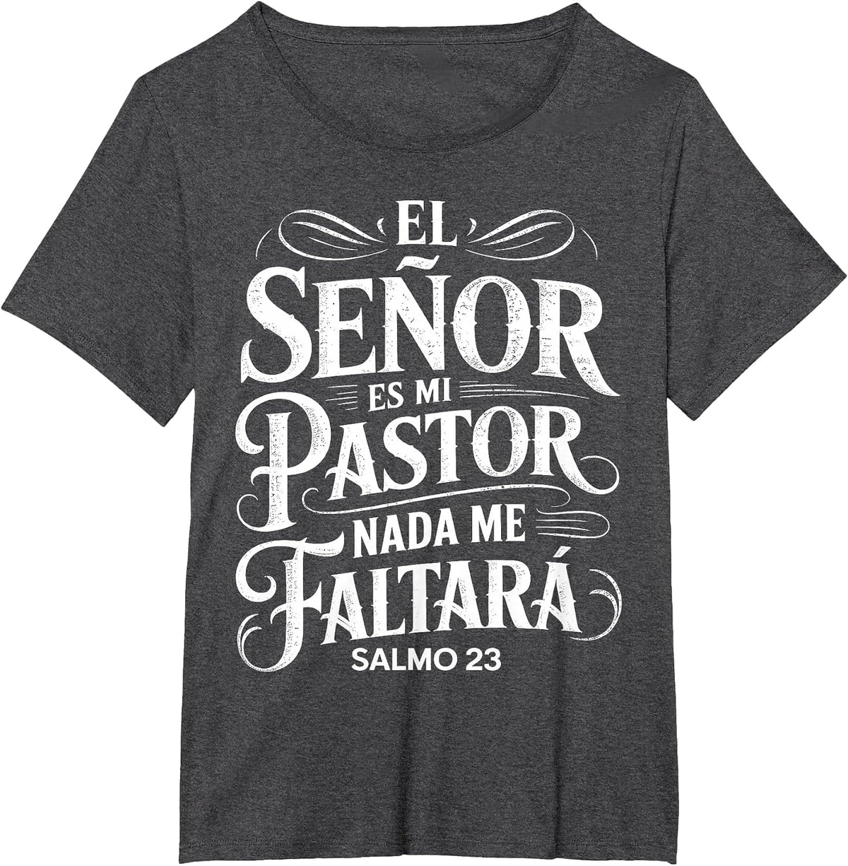 Christians in Spanish with a Bible Verse Sayings T-Shirt - Dark Heather Grey