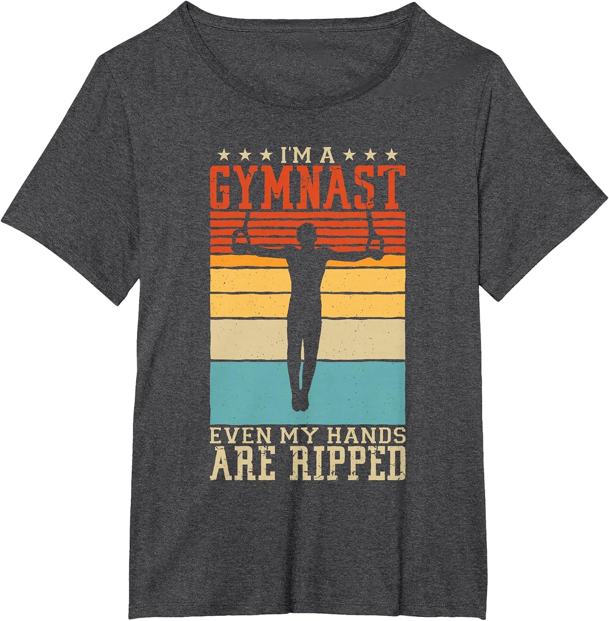 I'm A Gymnast Even My Hands are Ripped Gymnastic Boys T-Shirt - Dark Heather Grey