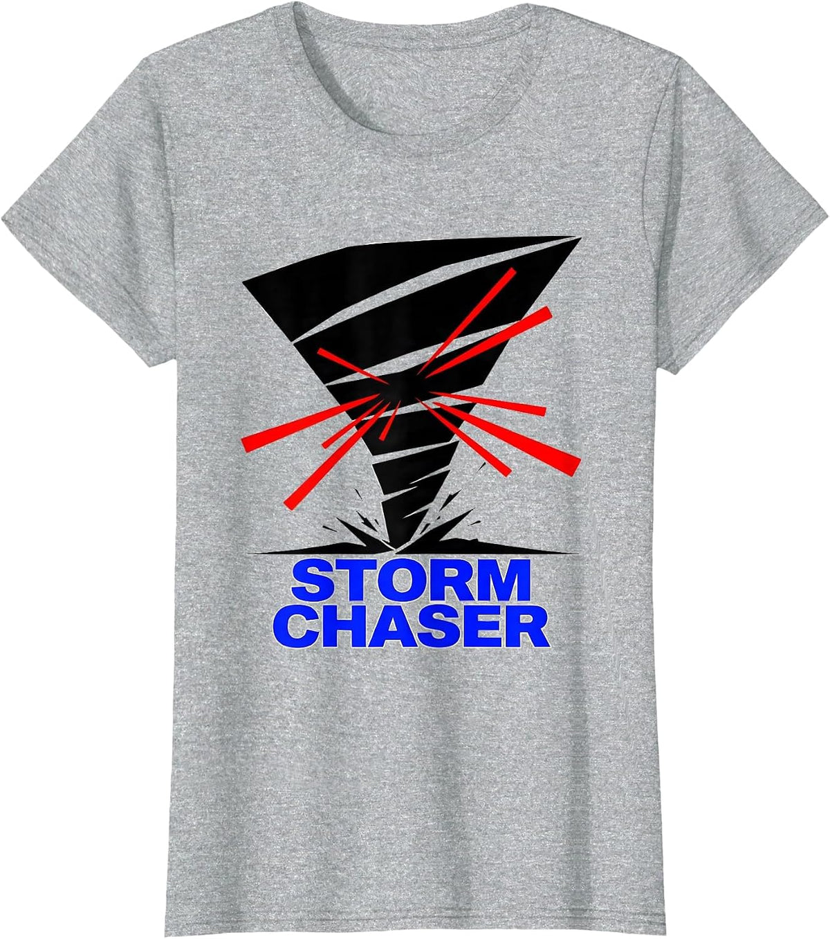 Storm Chaser Futurist Dynamism Weather Enthusiast T-Shirt - Heather Grey