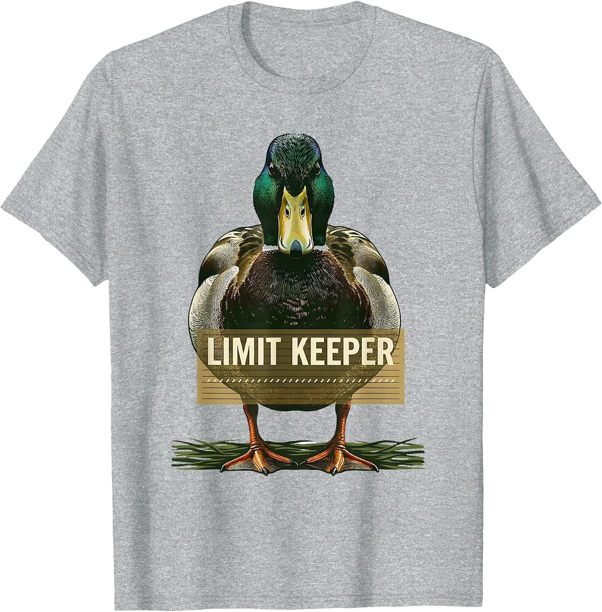 Men's Limit Keeper Mallard Duck Hunting Camo Waterfowl Hunter Gift T-Shirt - Heather Grey