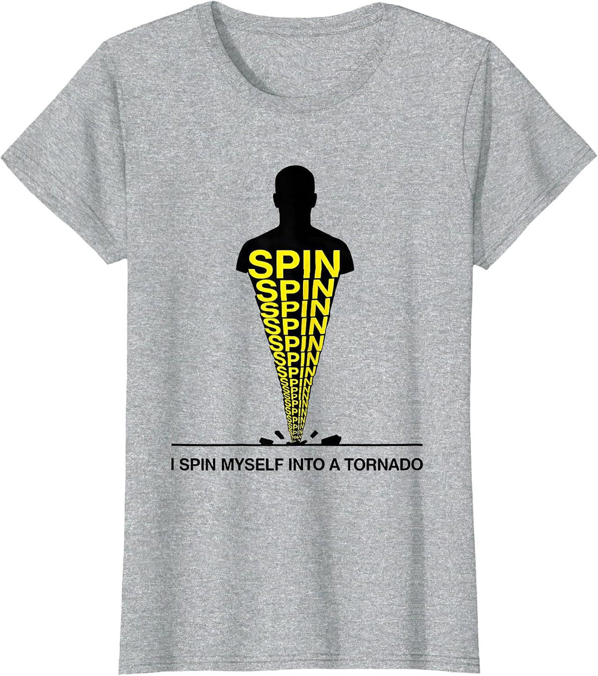 I Spin Myself Into A Tornado Funny Meteorology Storm Chaser T-Shirt - Heather Grey