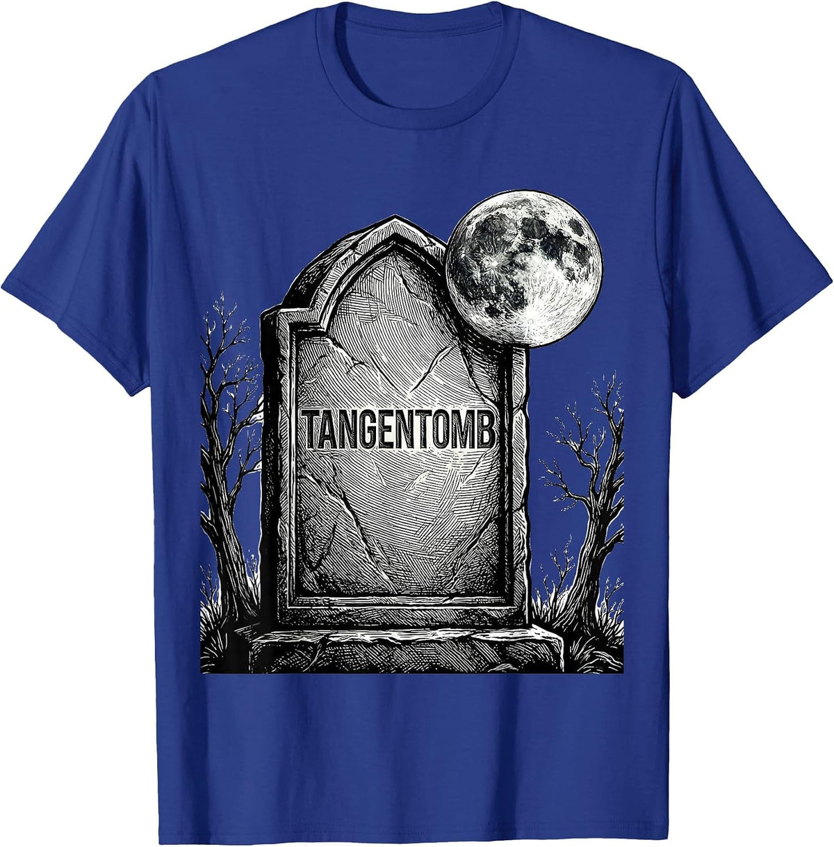 Tangentomb Math Teacher Halloween Costume Substitue T-Shirt - Royal Blue