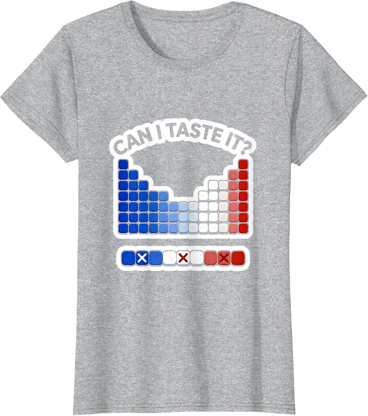 Women's Can I Taste It Funny Periodic Table Chemistry Teacher T-Shirt - Heather Grey