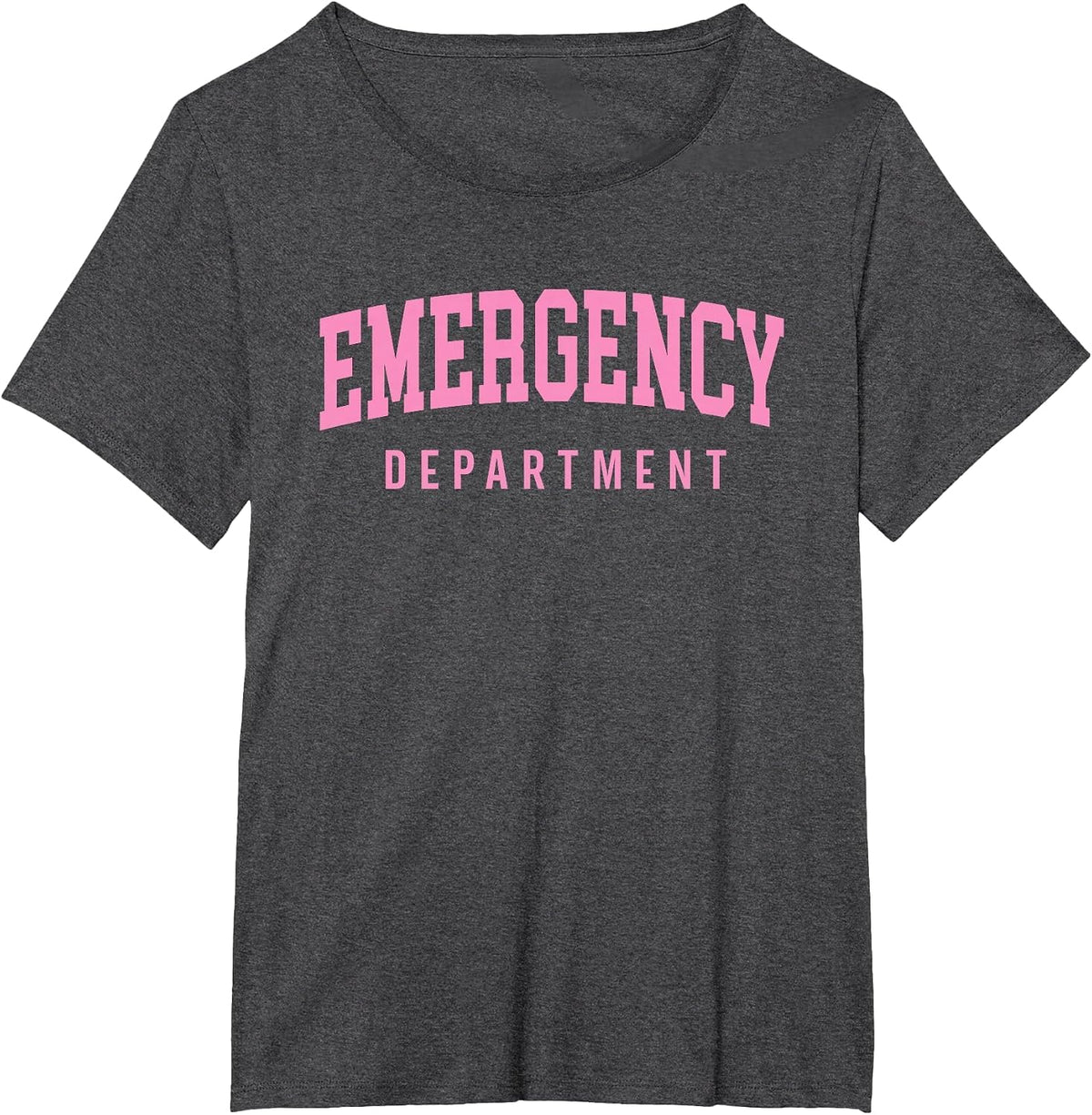 ER Nurses Emergency Department Nurses ER Doctor Retro Pink T-Shirt - Dark Heather Grey