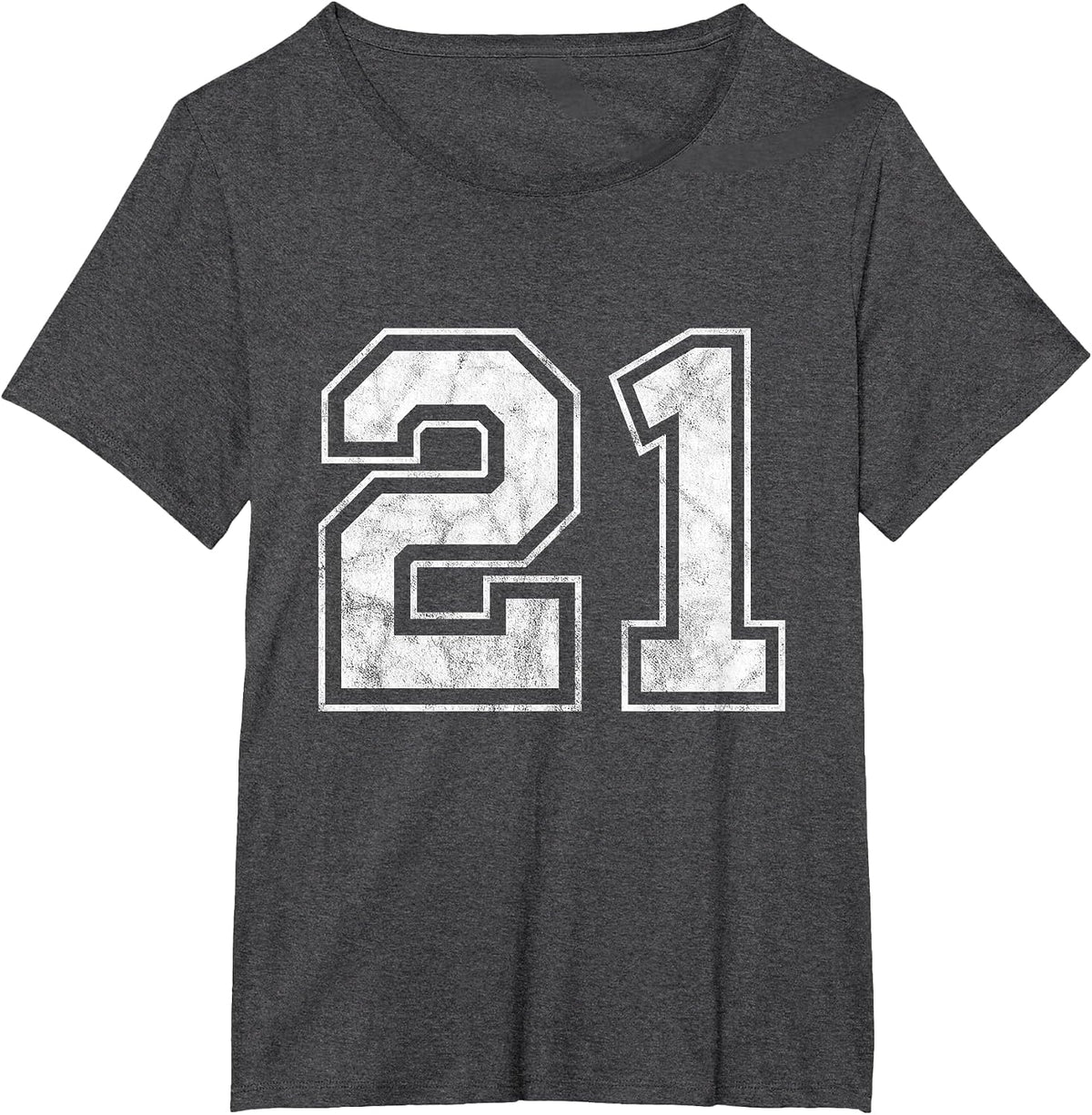 Number 21 T-Shirt - Dark Heather Grey