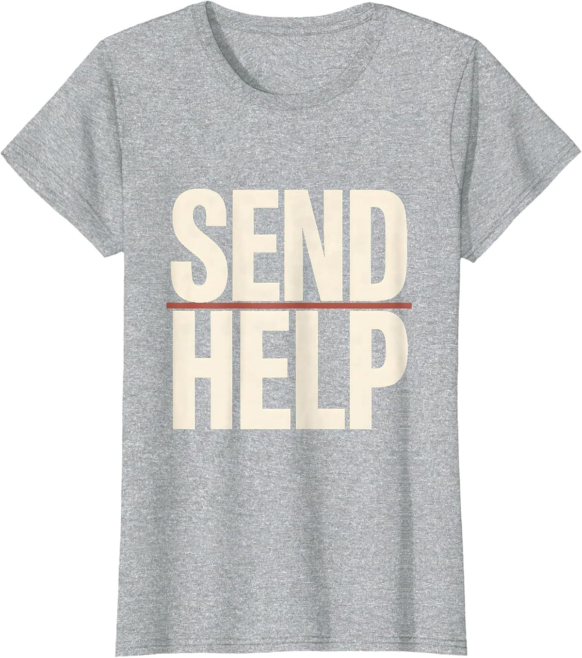 Send Help Funny Rock Climbing Bouldering Gift T-Shirt - Heather Grey