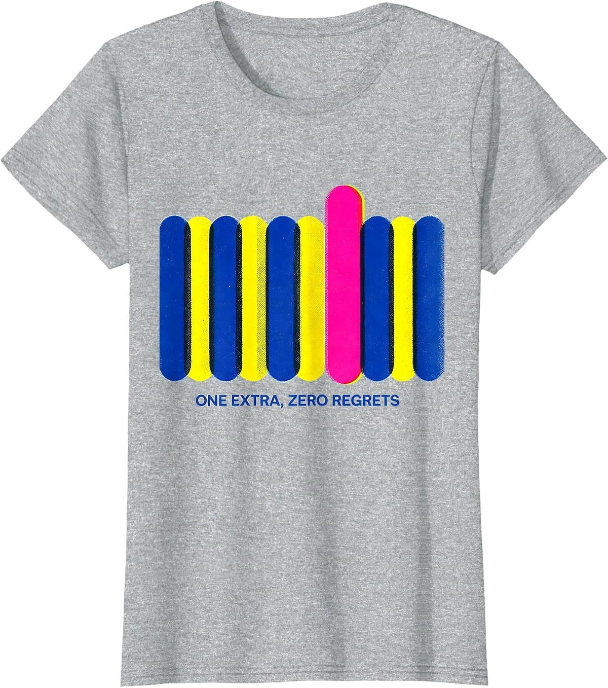 Women's One Extra Zero Regrets Down Syndrome Awareness Family Pride T-Shirt - Heather Grey