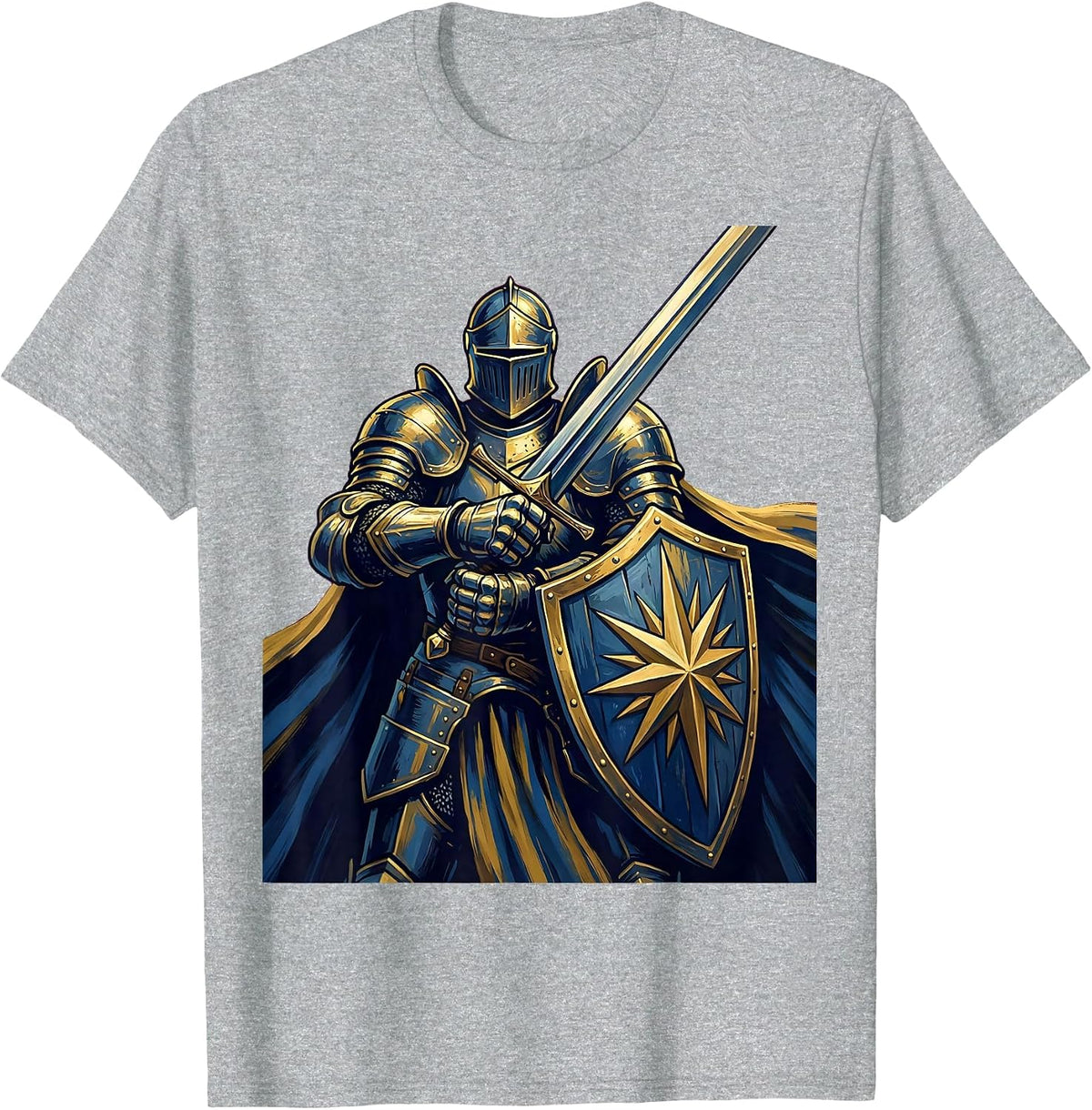 Men's 21st Birthday Triumphant Knight Graphic T-Shirt - Heather Grey