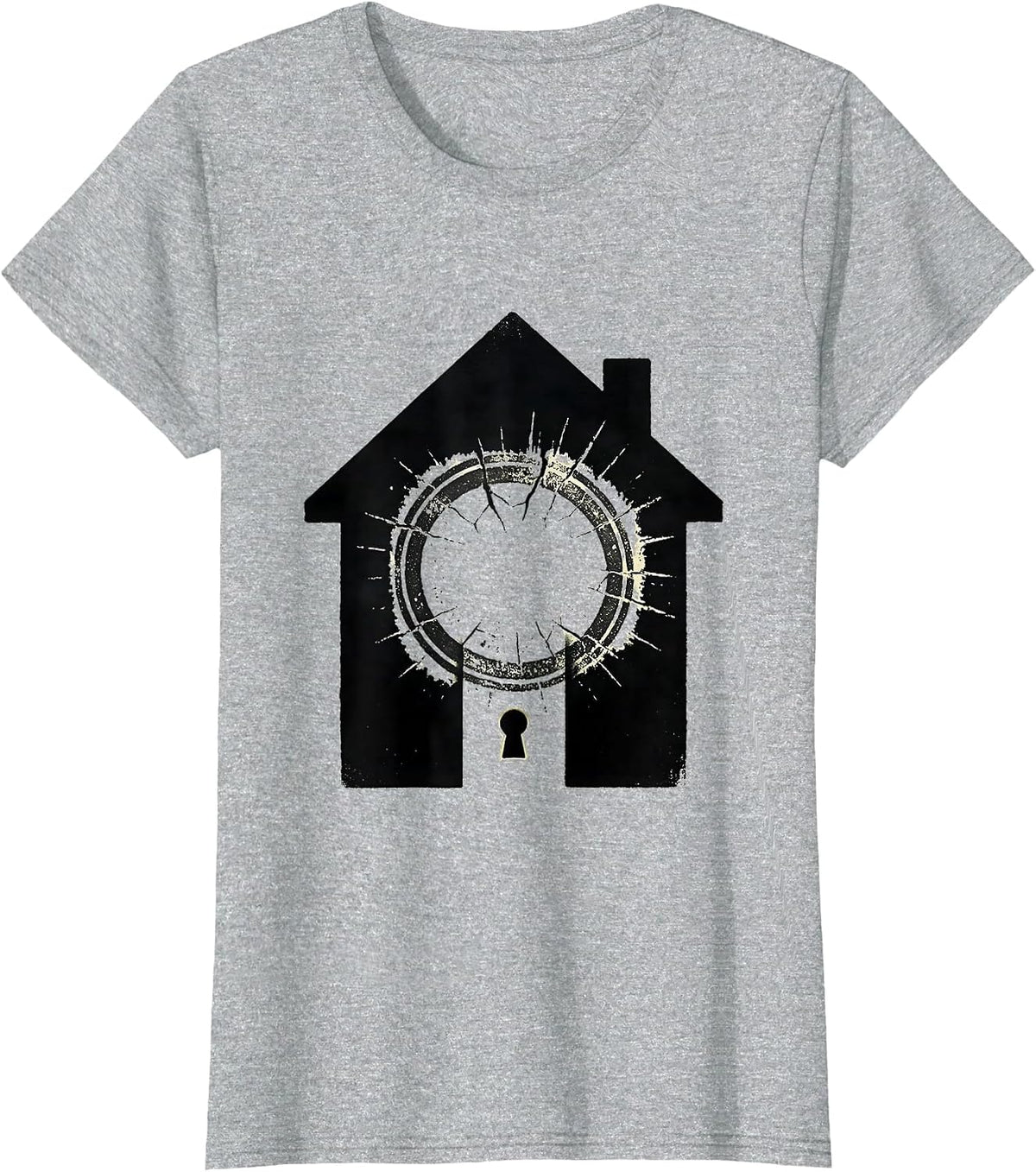 Women's Stamp on Door Realtor Humor Real Estate Agent Gift T-Shirt - Heather Grey