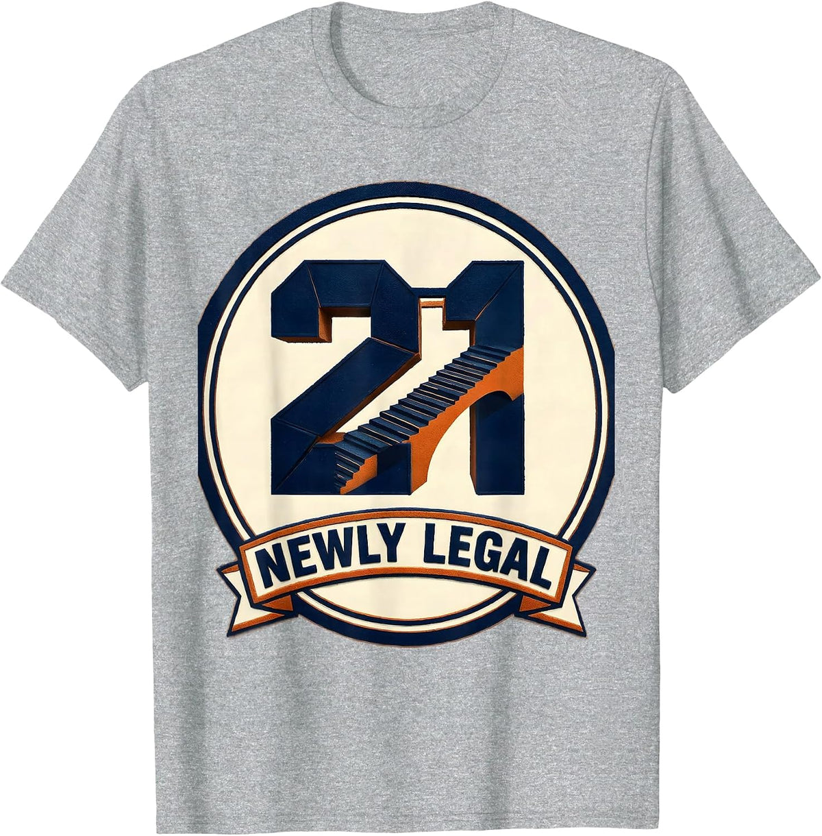 Men's Newly Legal Funny 21st Birthday Buy Me A Drink Party Humor T-Shirt - Heather Grey