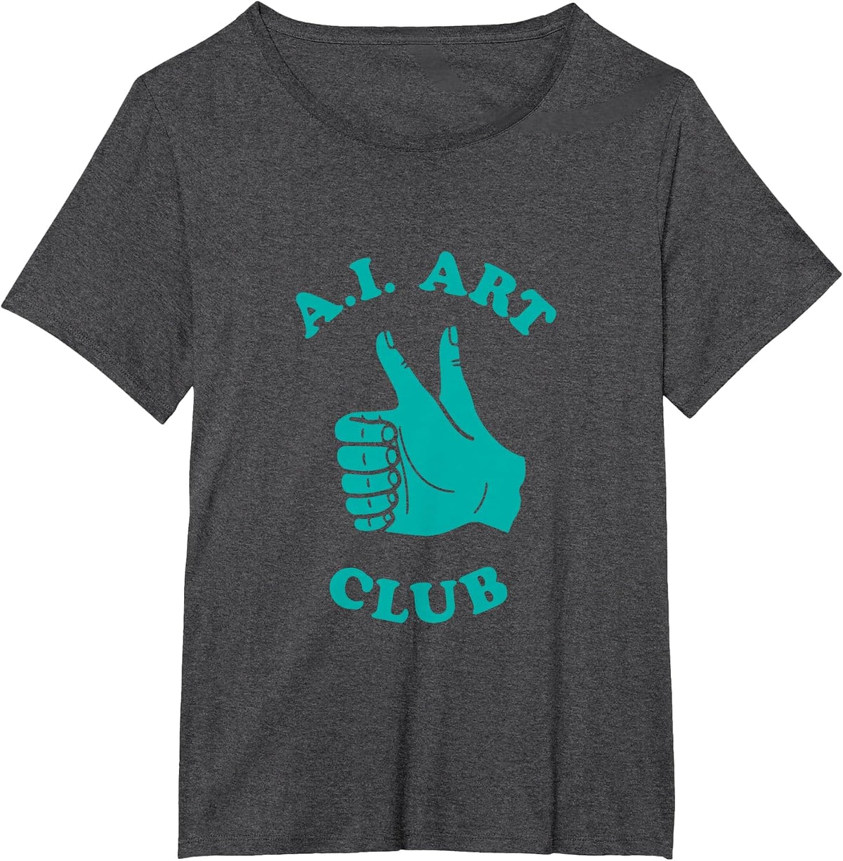Funny AI Art Club Artificial Intelligence Machine Learning T-Shirt - Dark Heather Grey