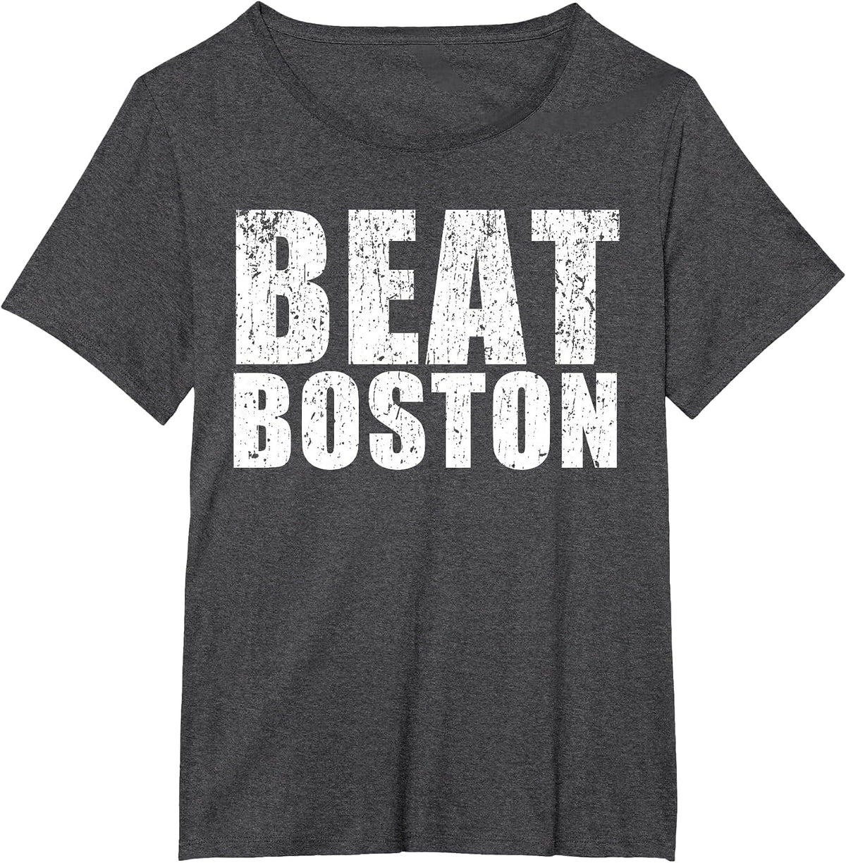 Beat Boston Rivalry T-Shirt - Basketball, Baseball, Hockey T-Shirt - Dark Heather Grey