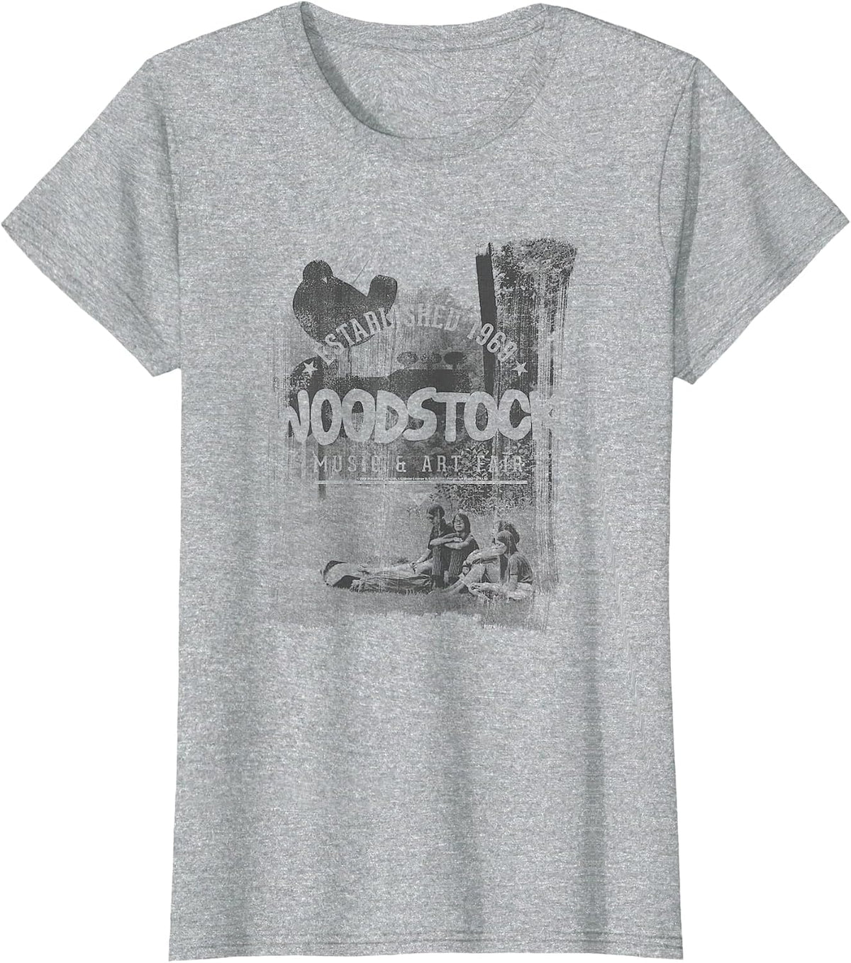 Woodstock - Established in 1969 T-Shirt - Heather Grey