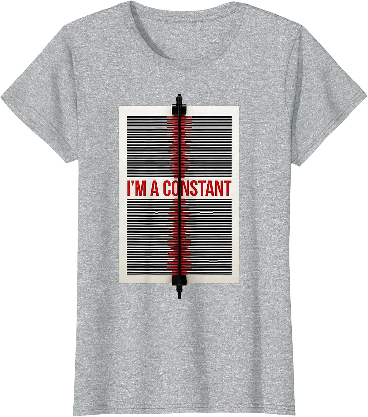 Women's I'm A Constant Funny Math Teacher Equation Gift T-Shirt - Heather Grey
