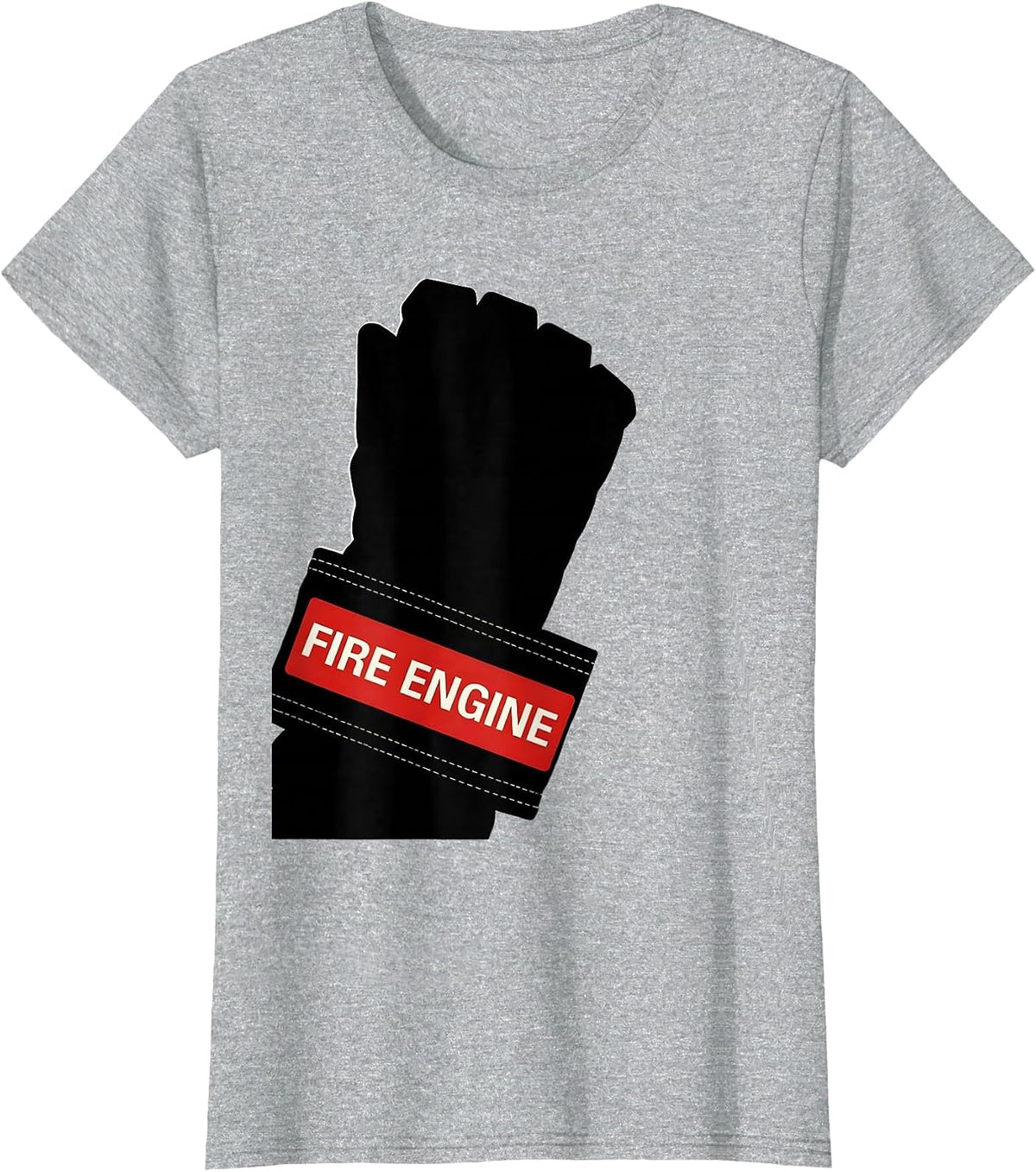 FIRE ENGINE Swiss International Firefighter Department Pride T-Shirt - Heather Grey