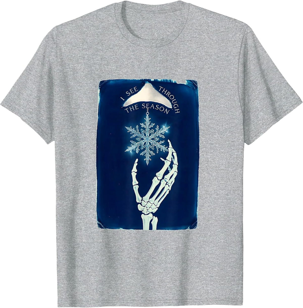 Men's I See Through The Season Funny Radiology Tech X-Ray T-Shirt - Heather Grey