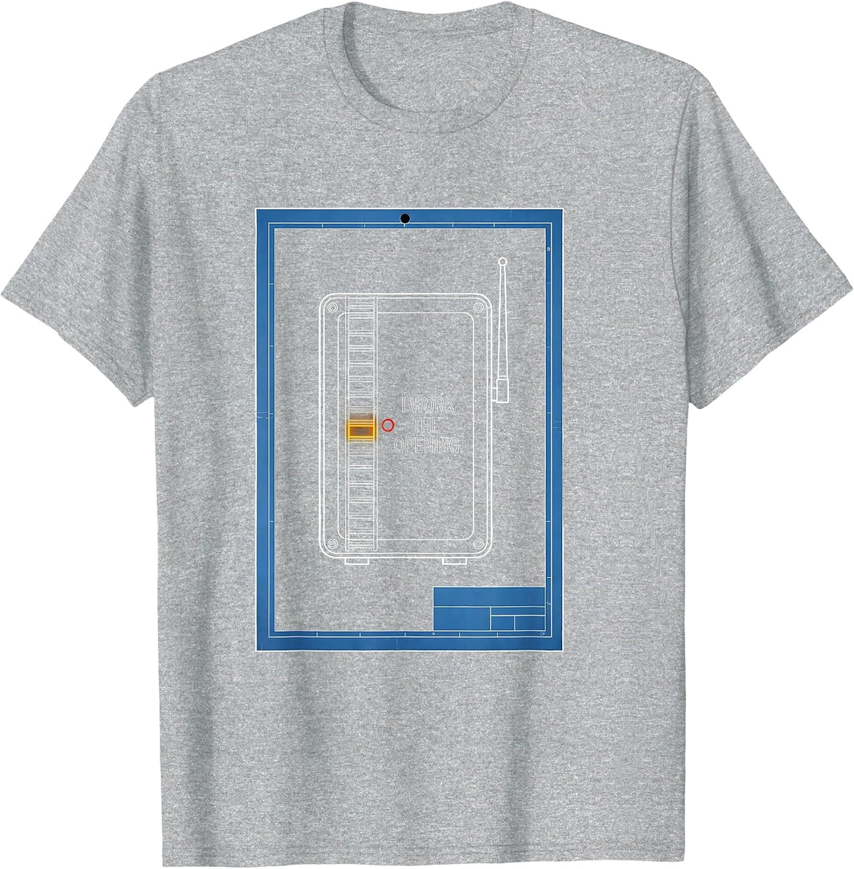 Men's I Work The Opening Funny Ham Radio Operator Hobby Humor T-Shirt - Heather Grey