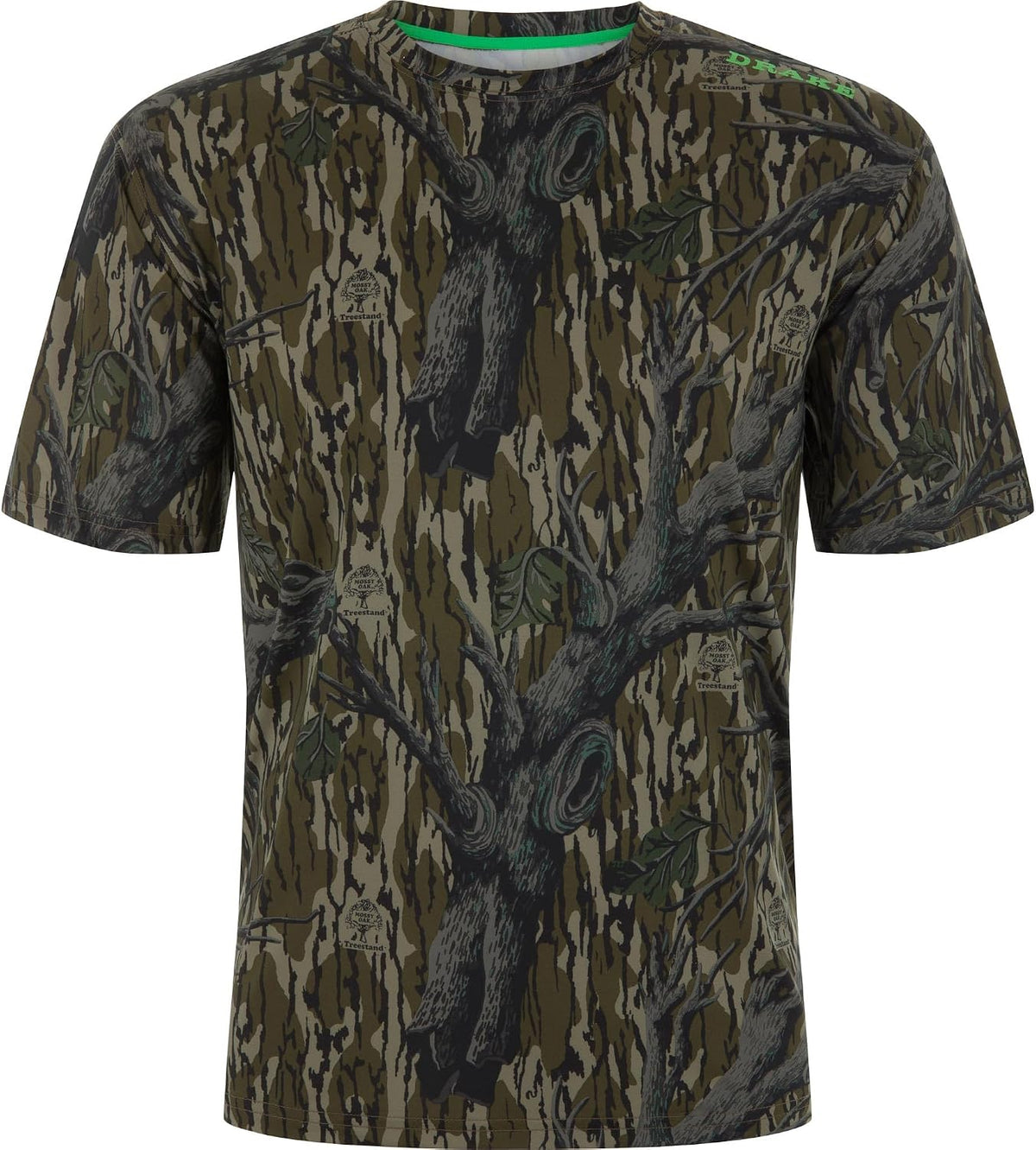 Drake Waterfowl Men's Lake Shore Performance Short Sleeve Crew T-Shirt - Original Treestand