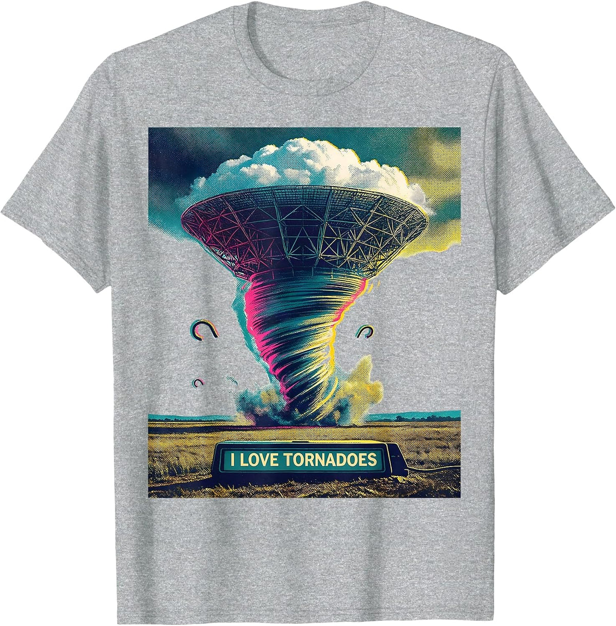 Men's I Love Tornadoes Funny Storm Chaser Meteorology Weather T-Shirt - Heather Grey