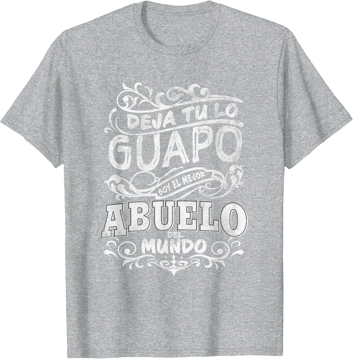 Camisa de Hombre Mejor Abuelo del Mundo para Dia del Padre T-Shirt - Heather Grey