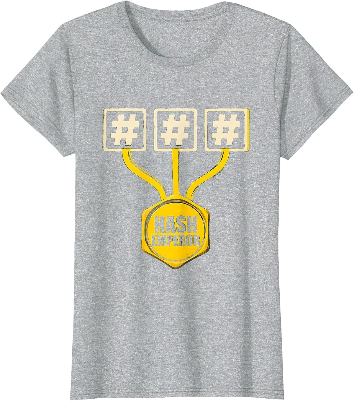 Hash Emperor Funny Nerd Tech Worker Software Engineer T-Shirt - Heather Grey